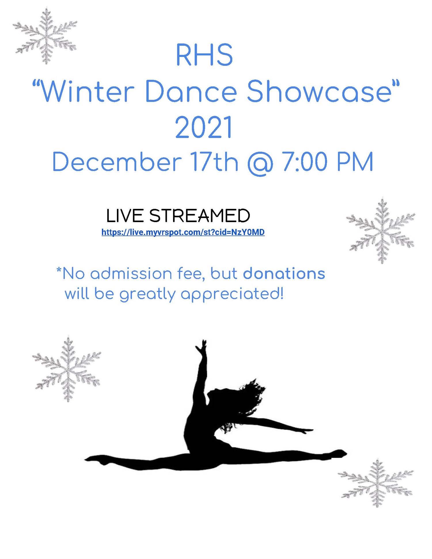 RHS Winter Dance Showcase Flyer